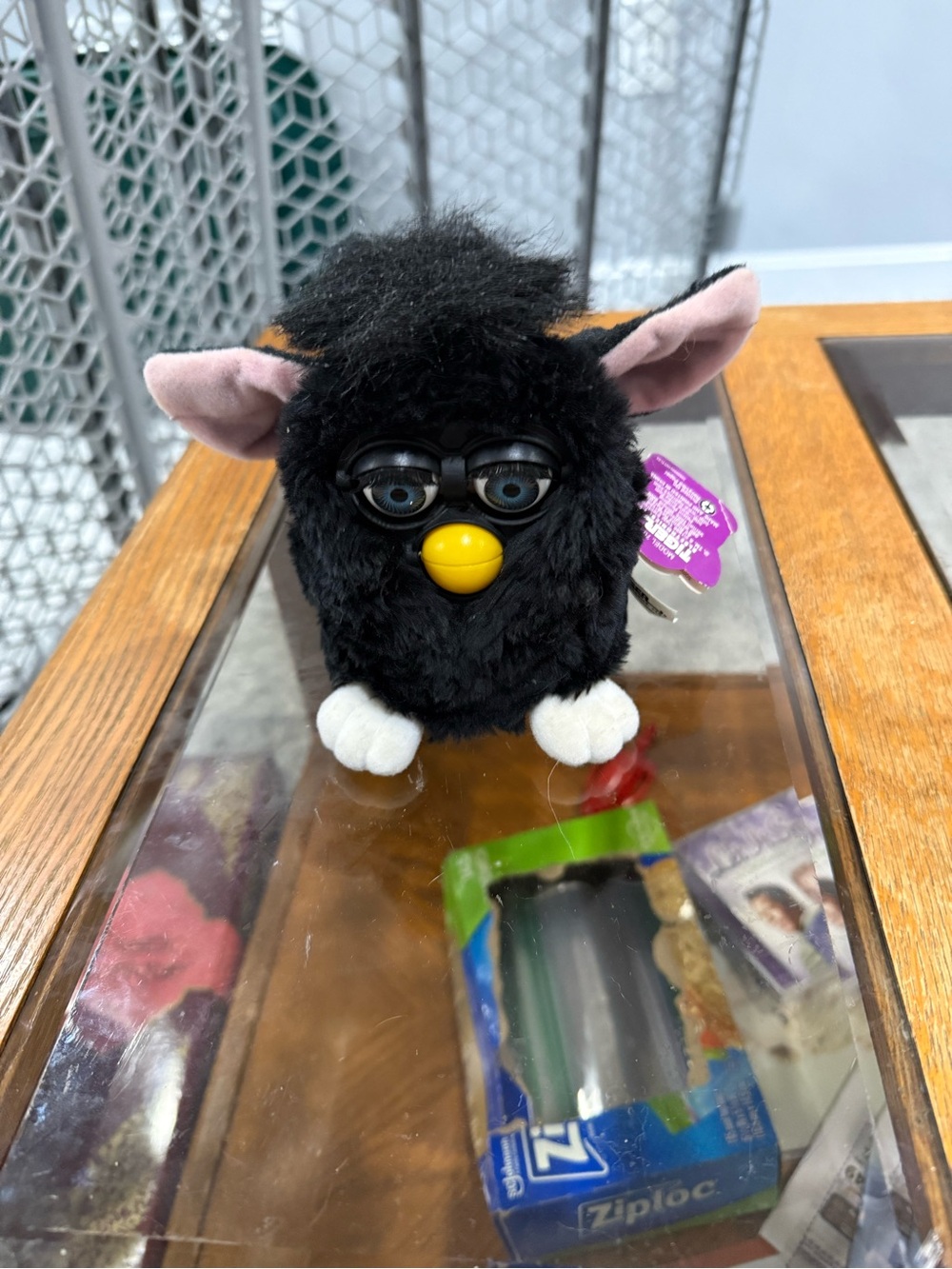 Vintage Furby 1998 Tiger Electronics Witches' Cat Model w/ Tag Black,works